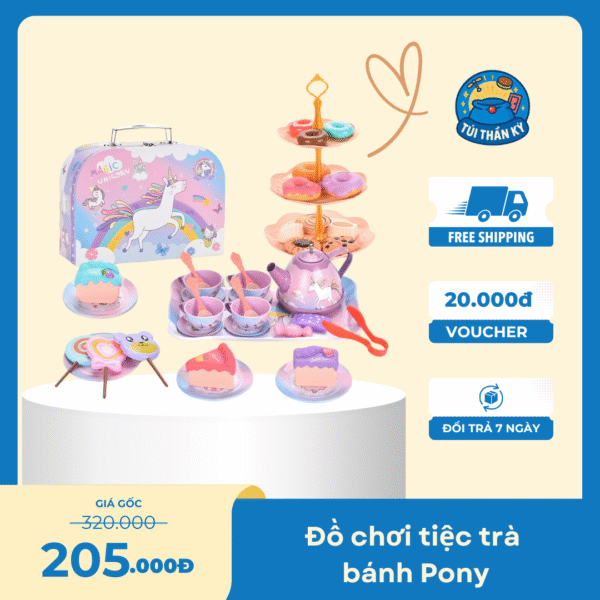 Đồ chơi tiệc trà bánh Pony