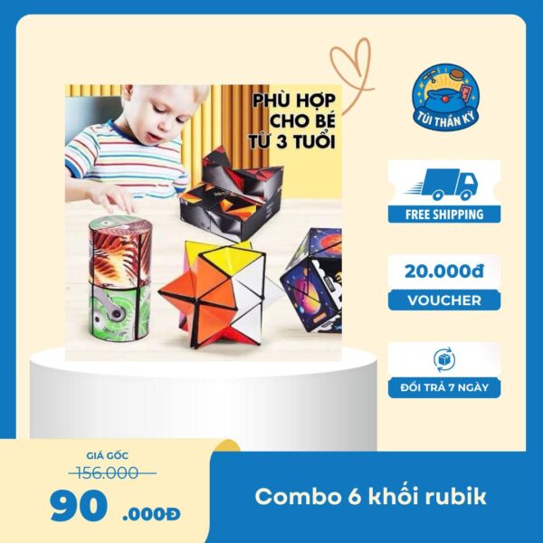 Combo 6 khối rubik