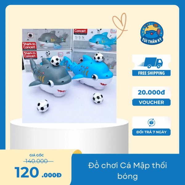 Cá Mập thổi bóng bay vui nhộn