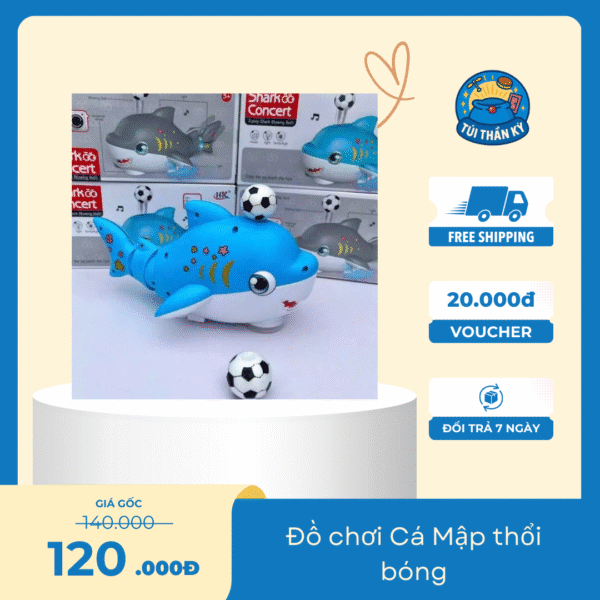 Cá Mập thổi bóng bay vui nhộn