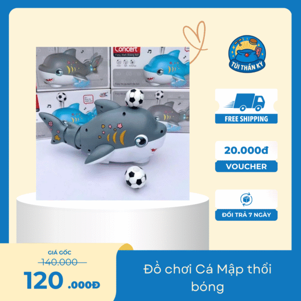 Cá Mập thổi bóng bay vui nhộn