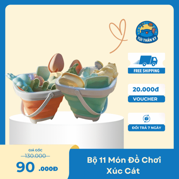 Bộ 11 món đồ chơi xúc cát
