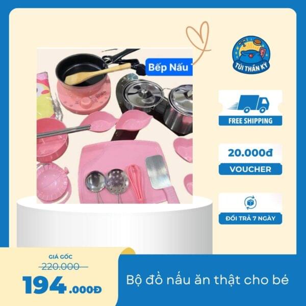 Bộ đồ nấu ăn thật cho bé